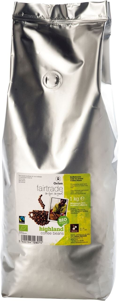 Arabica fair gehandelte Kaffeebohnen BIO 1 kg - OXFAM