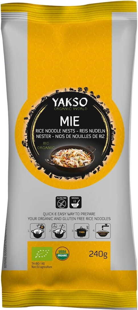 Reisnudelnudeln glutenfrei BIO 240 g - YAKSO