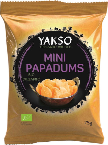 Linsenchips Mini-Papadums BIO 75 g - YAKSO