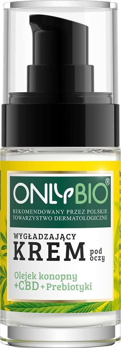 Hanföl glättende Augencreme + Öko-Präbiotika 30 ml - NUR BIO