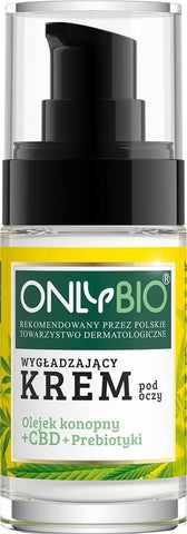 Hanföl glättende Augencreme + Öko-Präbiotika 30 ml - NUR BIO