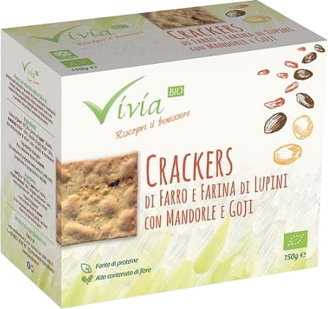 Dinkelfladenbrot mit Mandeln und Gojibeeren BIO 150 g - VIVIA