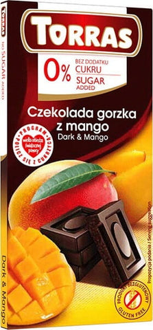 Dunkle Schokolade mit Mango 75g TORRAS