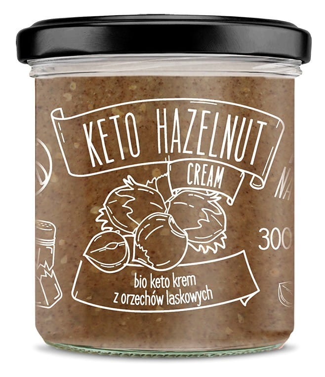 Keto-Haselnuss-Creme mit MTC-Öl BIO 300 g - DIÄT-FOOD