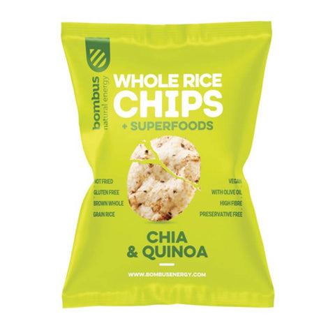 Vollkornreischips mit Chia und Quinoa glutenfrei 60 g BOMBUS