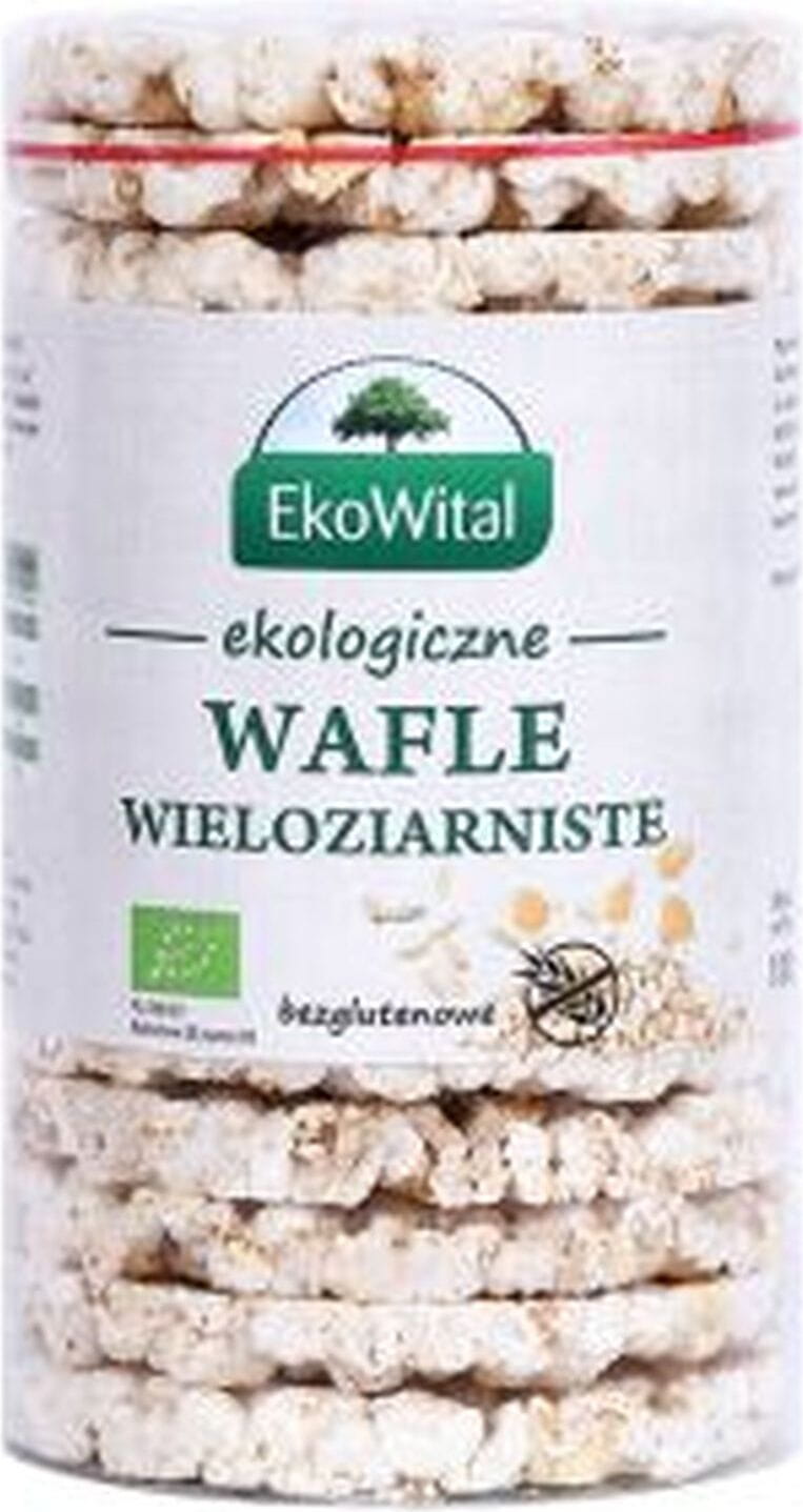 Glutenfreie Mehrkornwaffeln ohne Salz BIO 100 g EKOWITAL