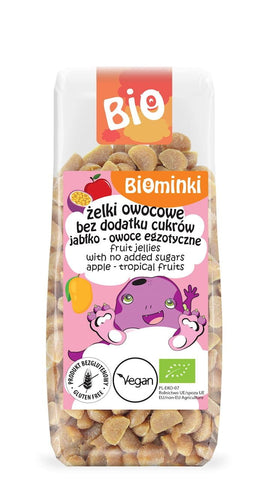 Fruchtgelees ohne Zuckerzusatz Apfel - exotische Früchte BIO 150 g - BIOMINKI