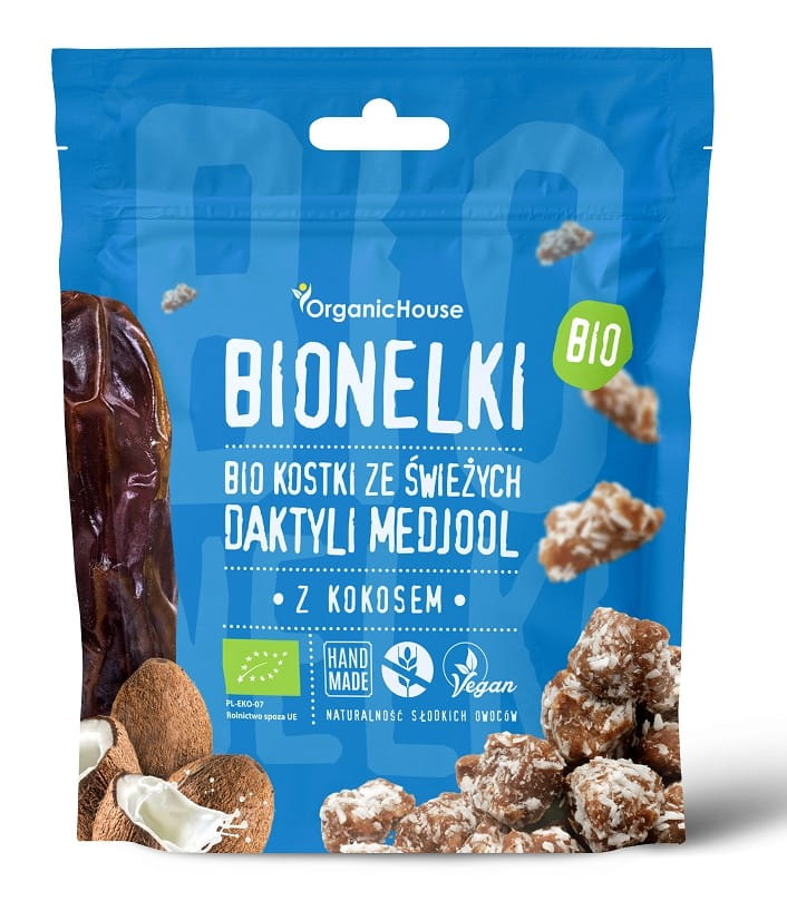 Dattelpralinen mit Kokosflocken glutenfrei BIO 50 g - BIO HOUSE