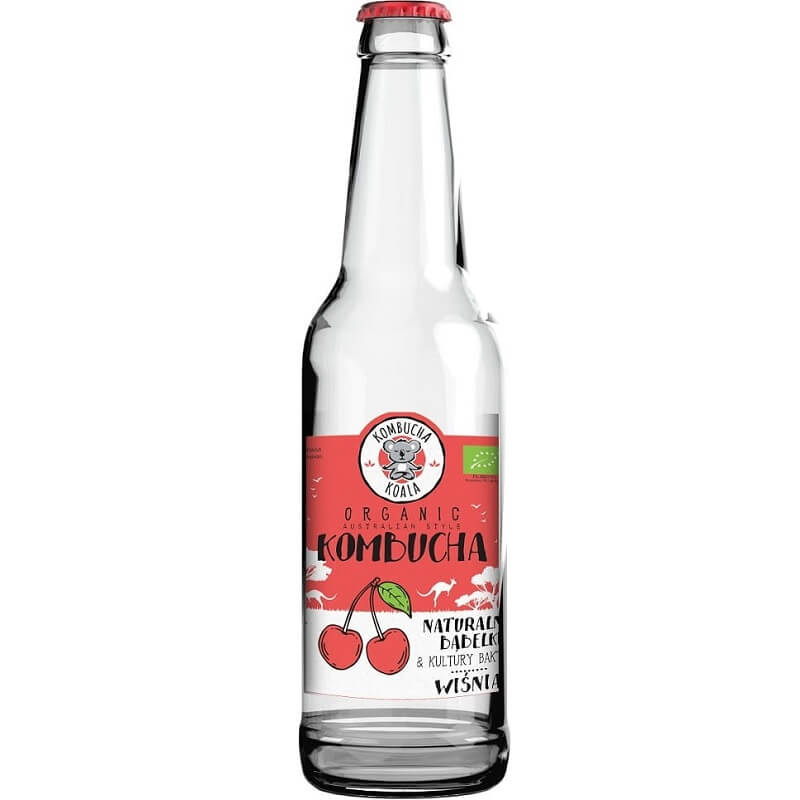 Kombucha mit Kirschgeschmack BIO 330 ml - KOALA KOMBUCHA