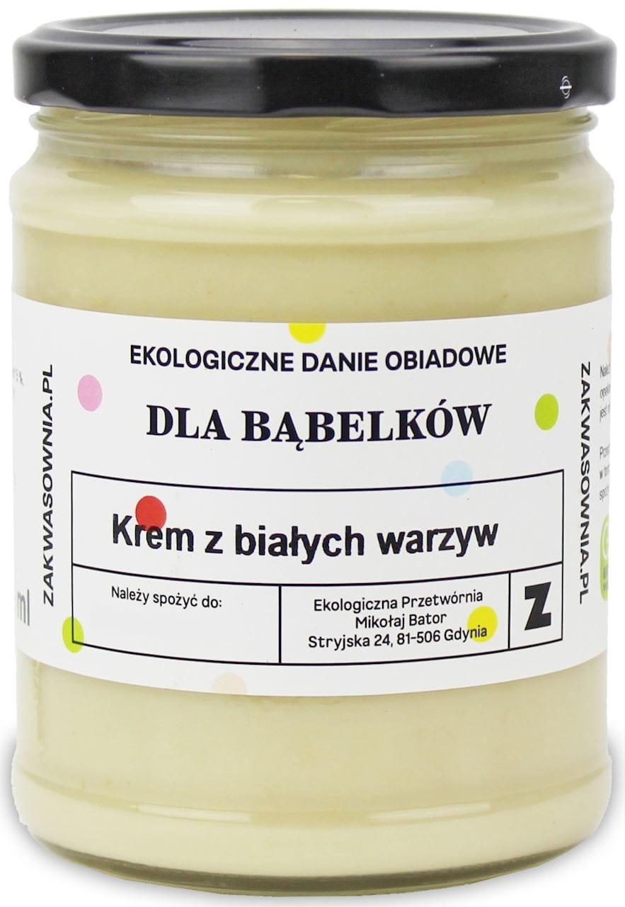 Creme aus weißem Gemüsesuppe für Blasen BIO 540 ml - ZAKWASOWNIA