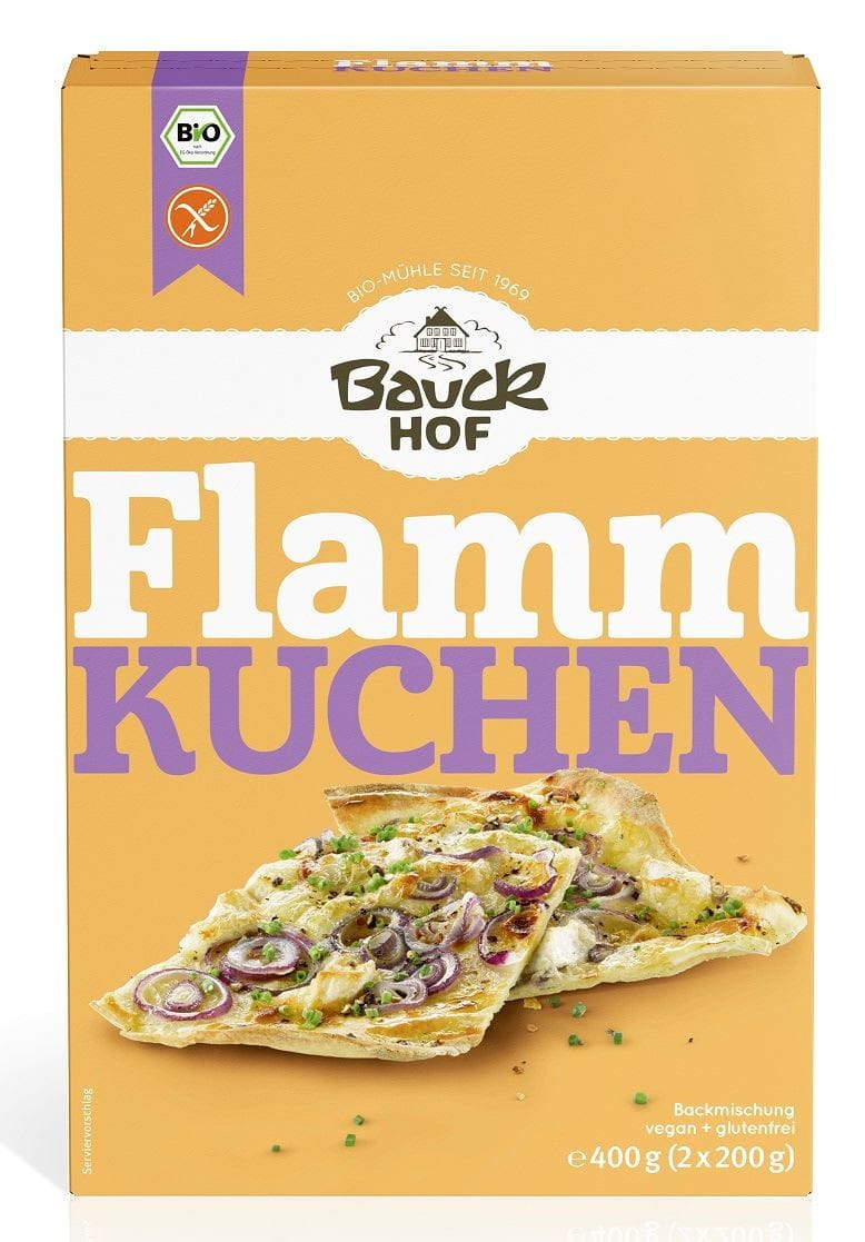 Flammkuchen glutenfreie Mischung zum Backen BIO (2 x 200 g) 400 g - BAUCK HOF