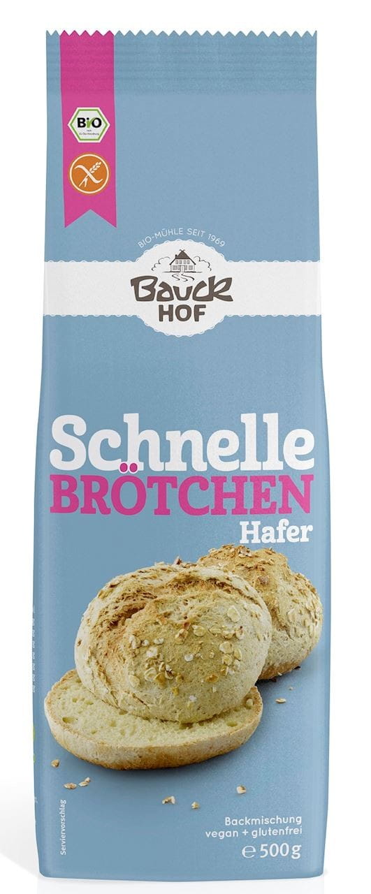 Glutenfreie Mischung zum Aufbacken von Brötchen mit Saaten BIO 500 g - BAUCK HOF