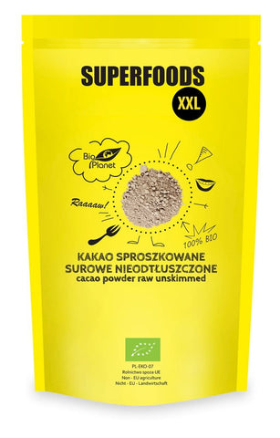 Rohes Kakaopulver, fettfrei BIO 400 g - BIO PLANET