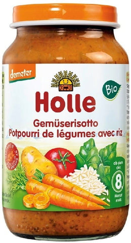 Babygericht, Gemüse mit Reis (Risotto) BIO 220 g - HOLLE