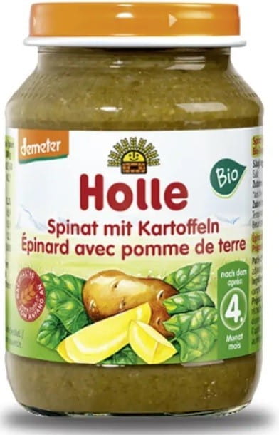 Babyspinat mit Kartoffeln BIO 190 g - HOLLE