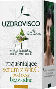 Augenserum mit Vitamin C aufhellend wasserfrei 15 ml - UZDROVISCO