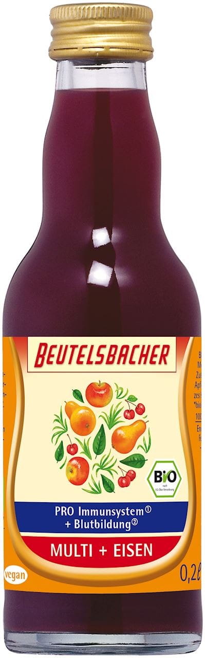 Fruchtshot mit jungem Weizen BIO 200 ml - BEUTELSBACHER