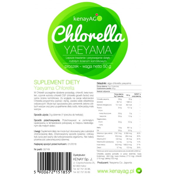 Chlorella Yaeyama 50 g KENAY