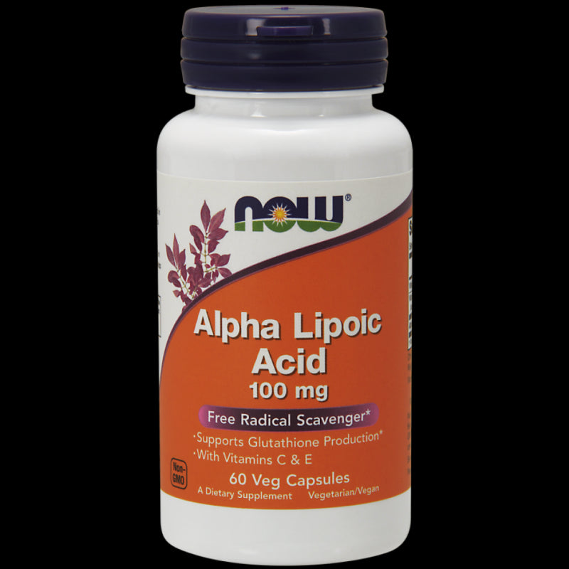 ALA Alpha Liponsäure 100 MG und Ascorbinsäure und Vitamin E 60 Kapseln NOW FOODS