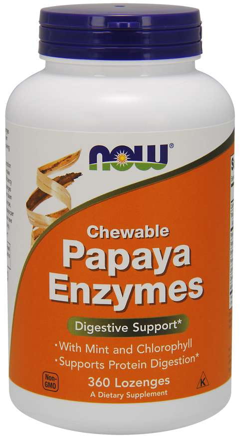 Papain-Enzym 2000 usp Papaya-Enzyme 360 Tabletten NOW FOODS