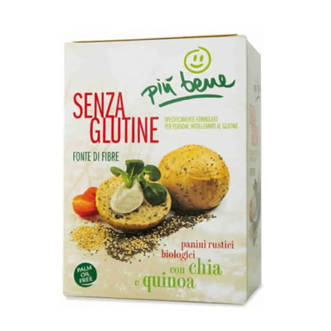 Glutenfreies Brot aus Chiasamen und Quinoa BIO 125 g PIU BENE