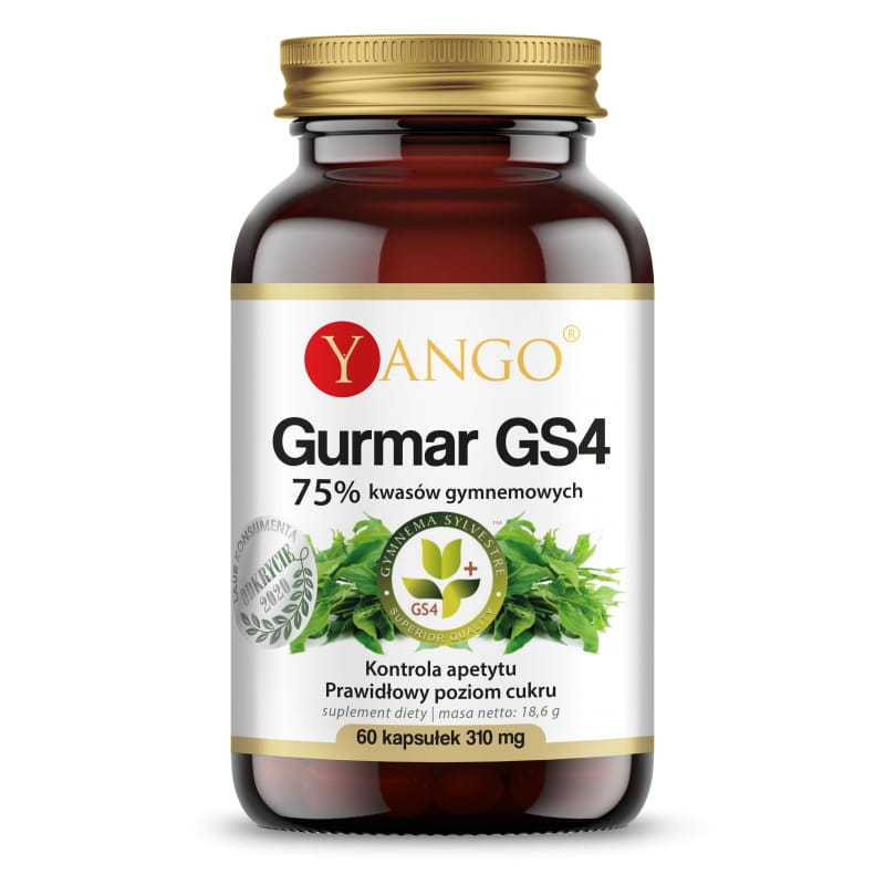 Gurmar gs4 75 % Gymneminsäure 60 Yango-Kapseln