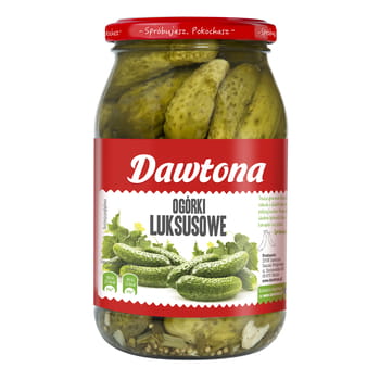 Luxuriöse eingelegte Gurken, pasteurisiertes Produkt Dawtona 900g