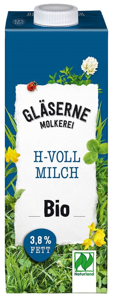 Uht-Milch 38% BIO 1000ml - GLASERNE MEIEREI