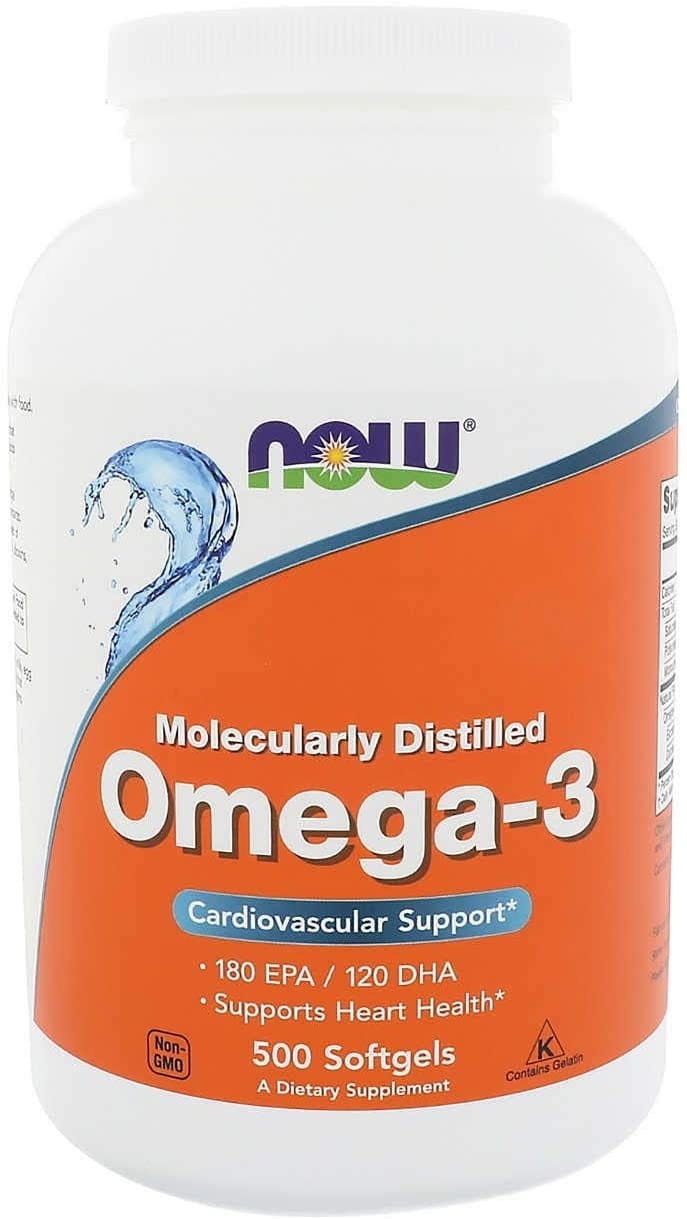 Molekular destilliertes Omega3 500 Kapseln NOW FOODS