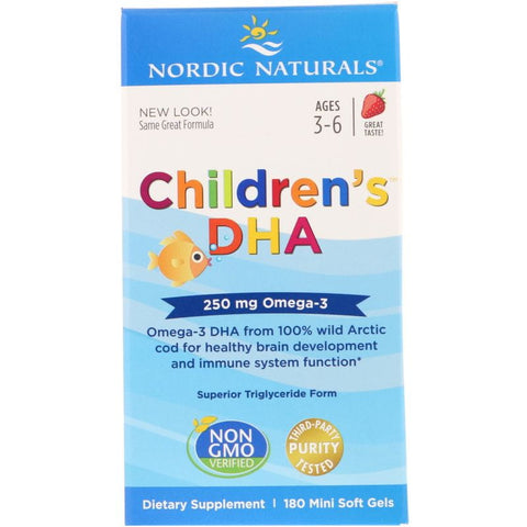 DHA für Kinder 250 MG 180 Kapseln NORDIC NATURALS