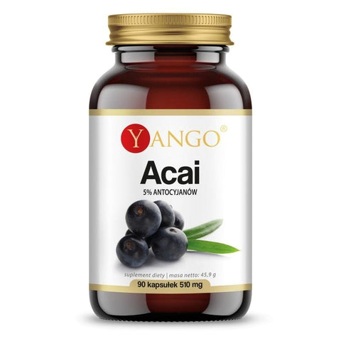 Acai-Extrakt 5 % Anthocyane 420 MG 90 Kapseln YANGO