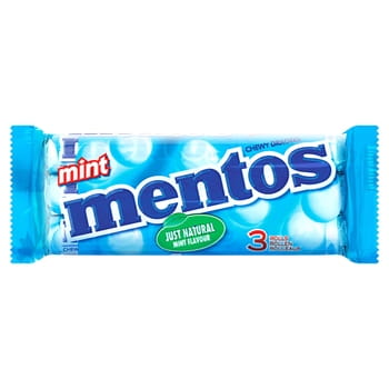 Mentos 3er Pack Minze 114g