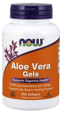 Aloe Vera Blattkonzentrat Aloe Vera Gele 200: 1 250 Kapseln NOW FOODS