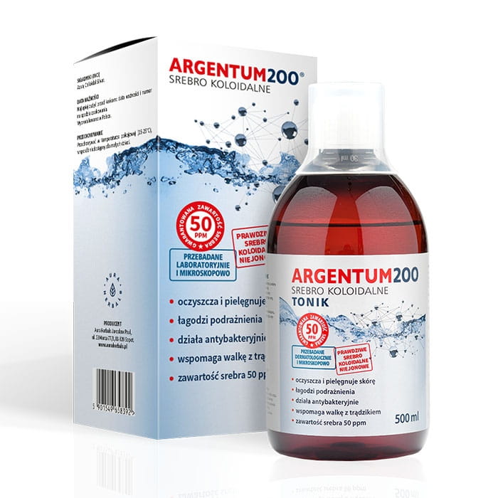 Argentum200 Tonic 50 ppm kolloidales Silber 500 ml AURA HERBALS