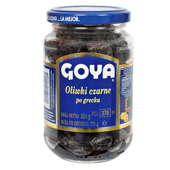 Griechische schwarze Oliven Goya 370ml