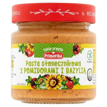 Sonnenblumenpaste mit Tomaten und Basilikum Primavika 160g