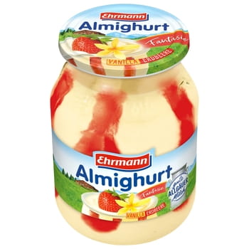 Joghurt Ehrmann Almighurt Fantasty Vanille-Erdbeere/Vanille-Himbeere 500g