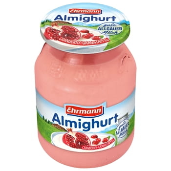 Joghurt Ehrmann Almighurt Cranberry-Granatapfel/Zitrus-Chia-Mix 500g