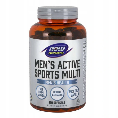 Aktivsport-Multi für Männer 180 Kapseln NOW FOODS