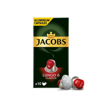 Gemahlener Kaffee Lungo Classico 6 Jacobs 10 Kapseln 52g