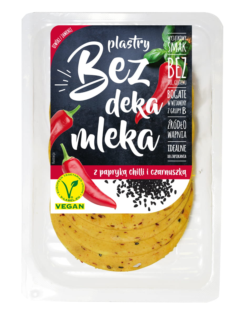 Veganer Käse Bez Deka Mleka Chilischote mit Schwarzkümmel 100g