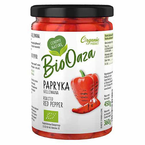 Gegrillte Paprika BIO 360g BIOOAZA