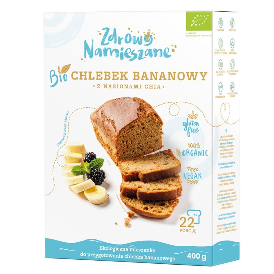 Bananenbrot mit Chiasamen BIO 400g GESUND GEMISCHT