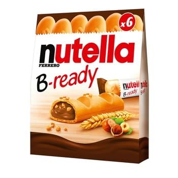 Nutella B-ready Waffel mit Sahne 6 Stück Ferrero 132g