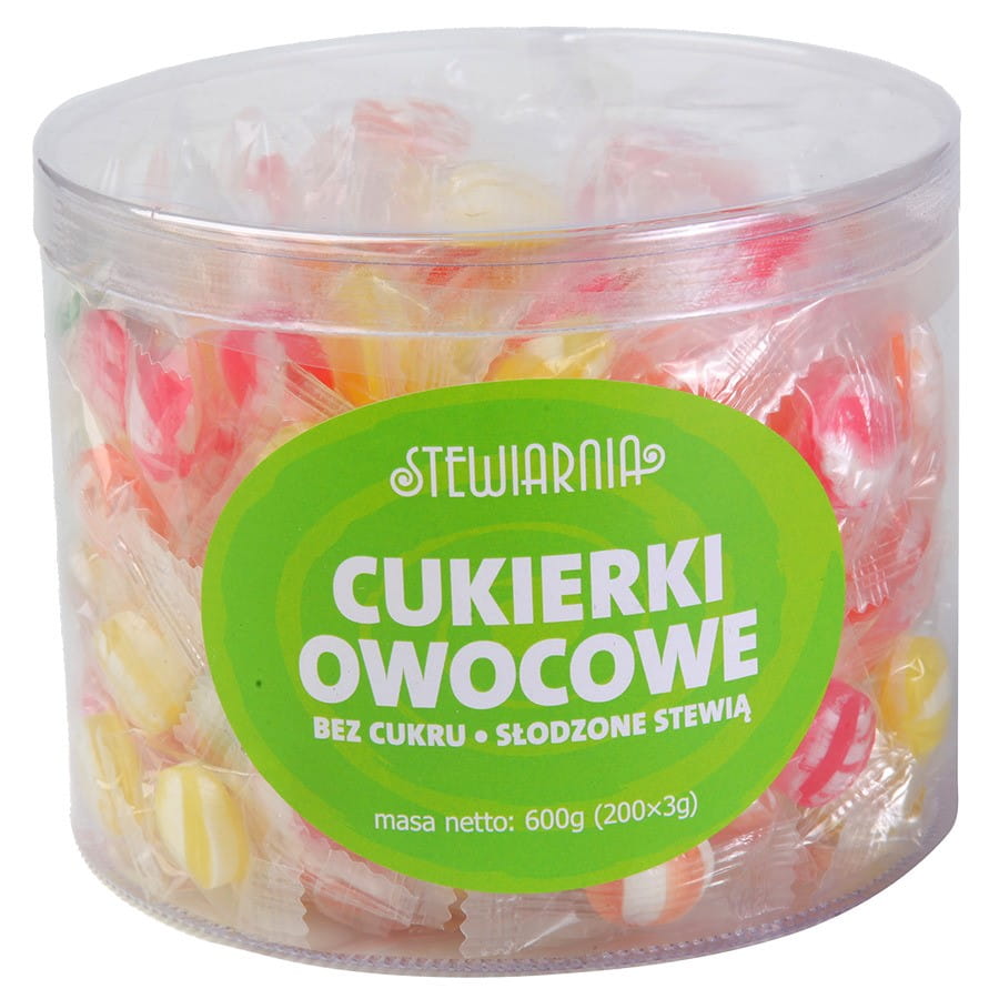 Fruchtbonbons ohne Zucker 600 g (ca. 200 Stück)