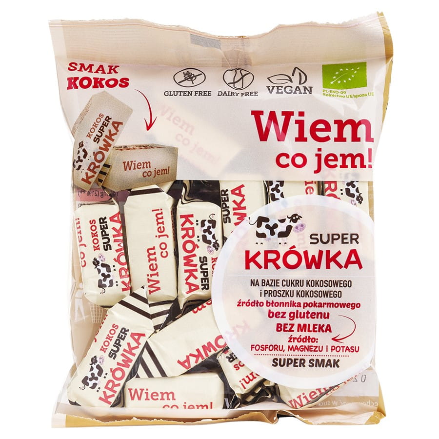 Glutenfreie milchfreie Kokos-Fudges BIO 150g SUPER Fudge