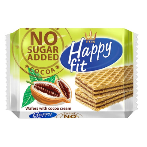 Kakaowaffeln ohne Zuckerzusatz HAPPY FIT 95g