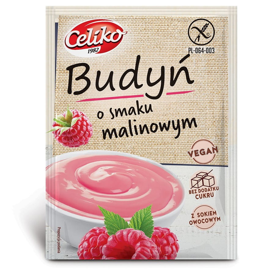 Pudding mit Himbeergeschmack ohne Gluten 40g CELIKO