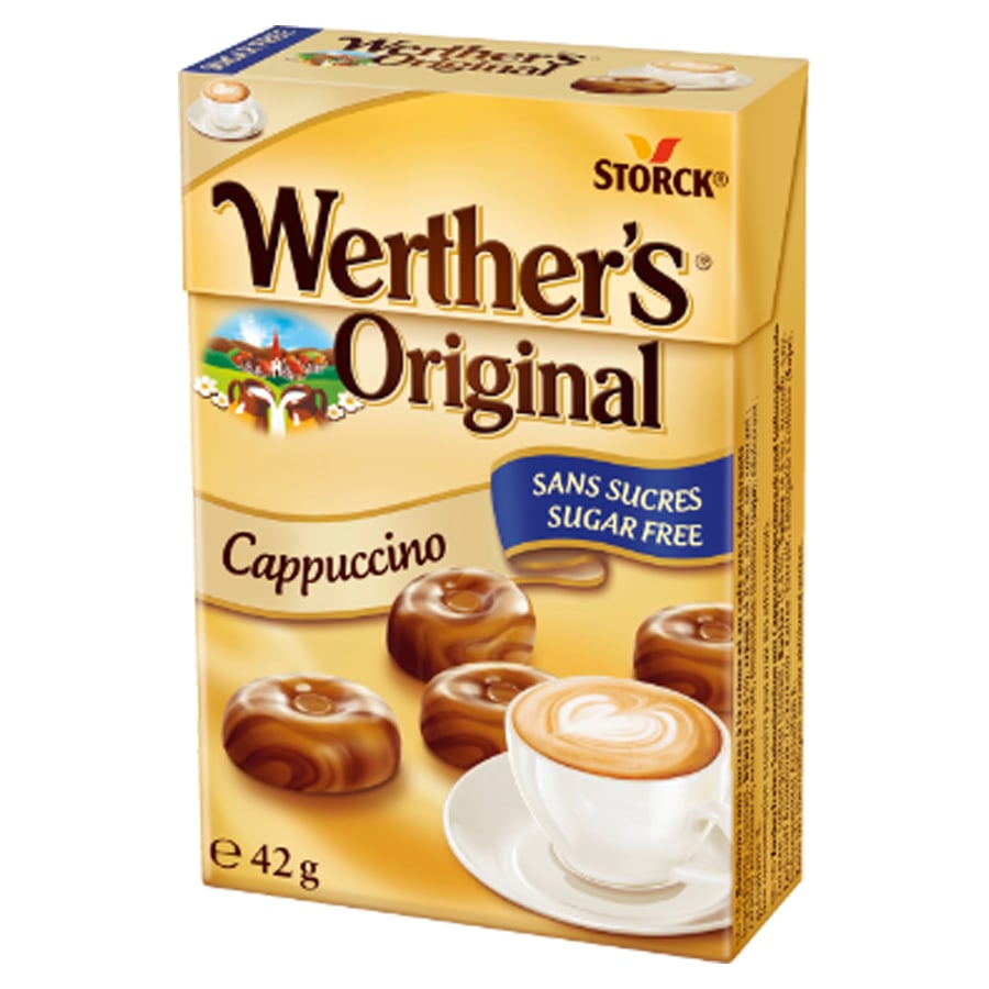 Cappuccino Karamellen ohne Zucker 42g WERTHER'S ORIGINAL