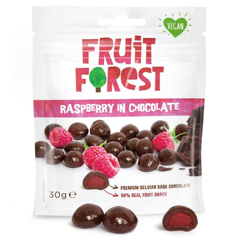 Fruchtbällchen mit Himbeere in Schokolade 30g FRUIT FOREST